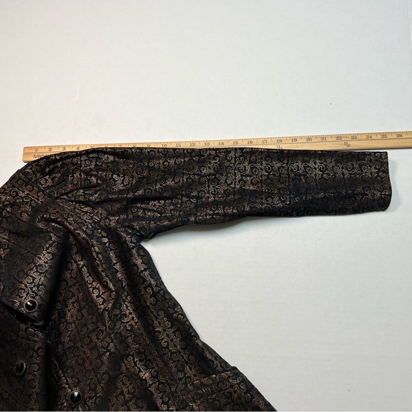 Vintage Begedor Italia leather jacket in black and bronze - Picture 8 of 10